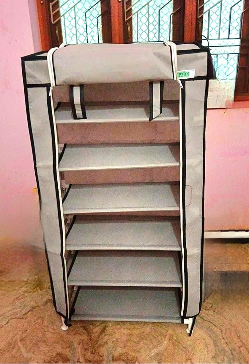 6 Rack Collapsible Wardrobe Cabinet and Shoe Rack .Review ⭐️⭐️⭐️⭐️⭐️