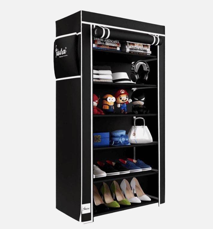6 Rack Collapsible Wardrobe Cabinet and Shoe Rack .Review ⭐️⭐️⭐️⭐️⭐️